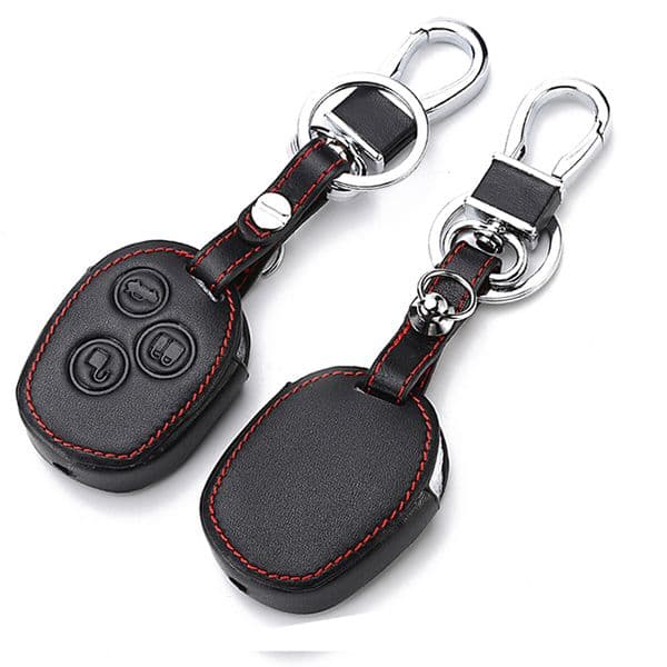Genuine Leather Case For Ford Fiesta Accessories S Max Focus 2 S-Max Mondeo Mk3 Ka C Max Escort Kuga 2 Fiesta St Explorer
