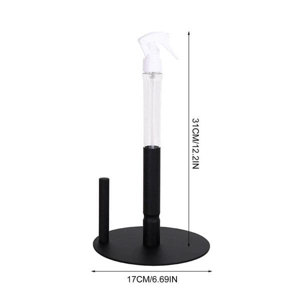 Countertop Paper Towel Holder Paper Napkins Organizer Stand With Spray Bottle Paper Towel Roll Storage Rack Household Supplies