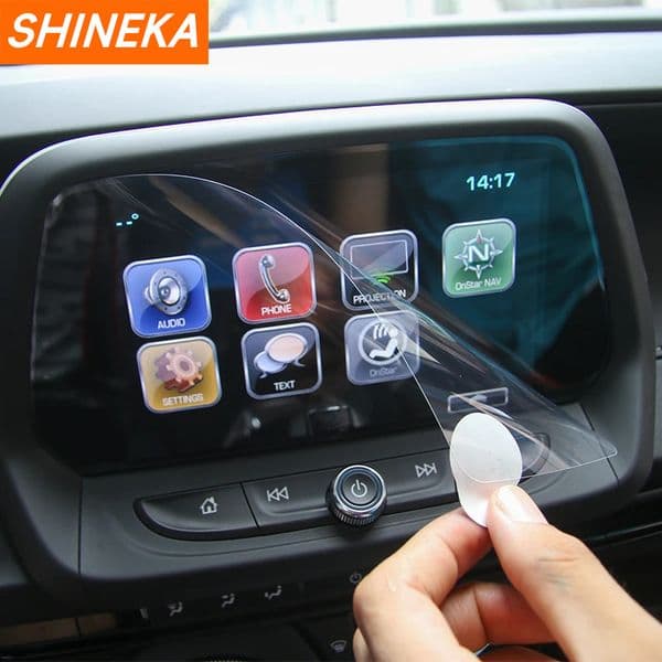 SHINEKA Car Media Screen Protector Screen Protective Film Fit for 8 Inch Screen for Chevrolet Camaro 2017+