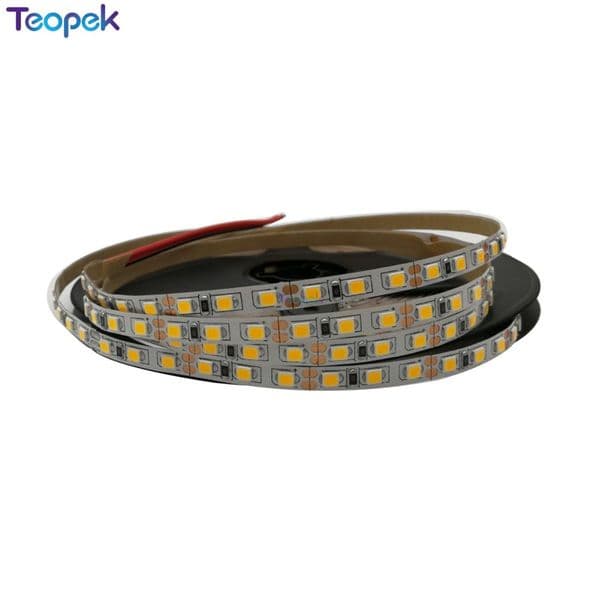 5mm Width PCB 2835 SMD LED strip 600 led 12V flexible 120 led/m LED Tape, White/Warm White 5M White Or Black PCB