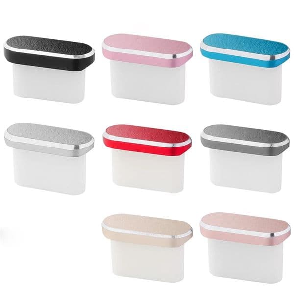 1PC Alloy Type-c Dust Plug Colorful Charger Dock Plug Stopper Cap Cover Cell Phone Accessories Type-c Port Dust Plug In Stock