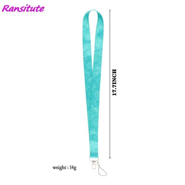 Ransitute R2145 Sea Turtle Starry Sky Yoga Bohemian Style Lanyard Badge ID Lanyards Mobile Phone Rope Key Lanyard Neck Straps