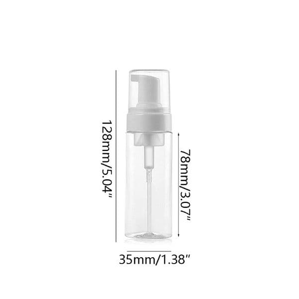 18 Pack 50 M L Foam Dispenser Bottle Plastic BPA Free Refillable Mini Foaming Soap Dispenser Pump Bottles -for Travel