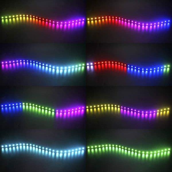ARGB 5V Rainbow pixel LED Strip light RGB Full Color Smart 30/60/144leds/m Individually Addressable Waterproof/Non- waterproof