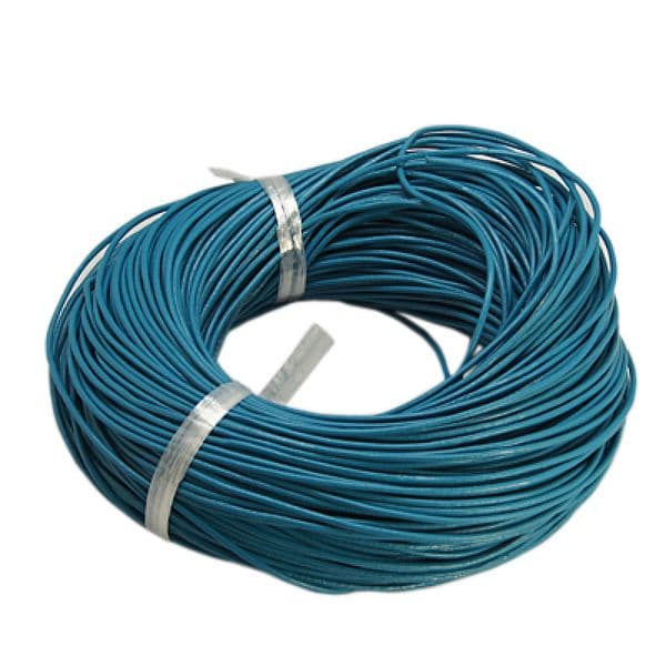 Pandahall 100m/Bundle 2mm Round Cowhide Leather Cord Jewelry Accessories String Beading Cords for DIY Necklace Making Material