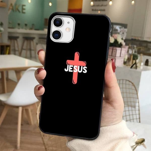 Yinuoda Jesus Christ Cross Phone Case for iPhone 11 12 13 mini pro XS MAX 8 7 6 6S Plus X 5S SE 2020 XR cover
