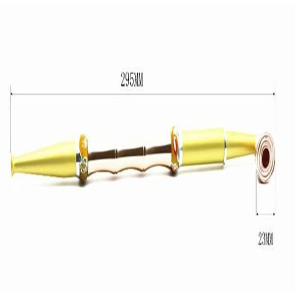 Long Rod Metal Pipe Double Pipe Agate Beads with Smoke Pot Pipe