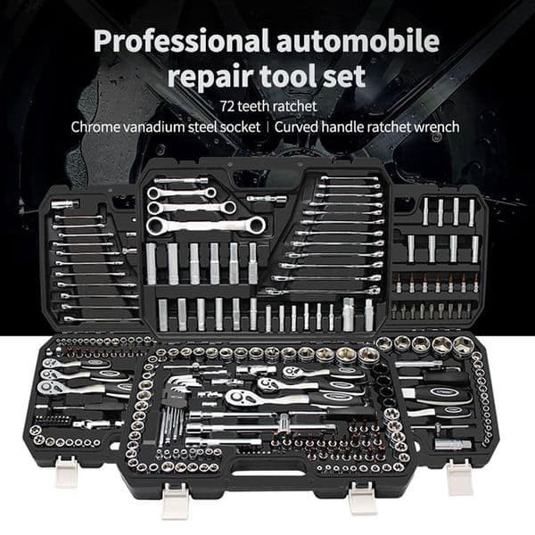46/53PCS Professional Automobile Repair Tool Set Multifunctional Chromes Vanadium Steel Hand Repairing Tools Set For Car