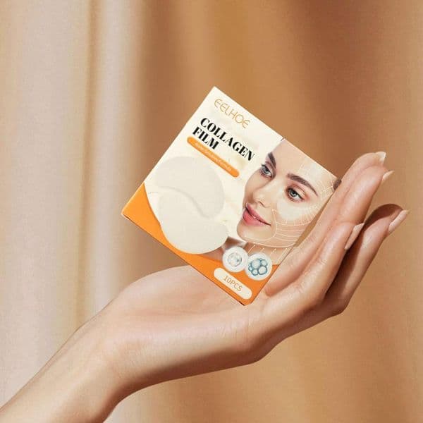 10/5Pairs Collagen Soluble Patches Film Anti Wrinkles Remove Dark Circles Nourish Mask Moisturizing Lift Firming Skin Eyes Care