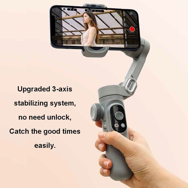 3-Axis Handheld Gimbal Stabilizer for Smartphone Foldable Handheld Phone Video Record Anti-Shake Stabilizer for iPhone Android