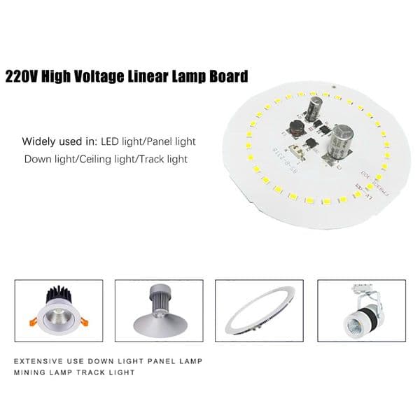 10Pcs/lot 220V LED Chip 5W 20W 30W 40W 60W DOB High-voltage Light Board No Flicker Hgh-power Lamp Beads For Downlight Bulb Light