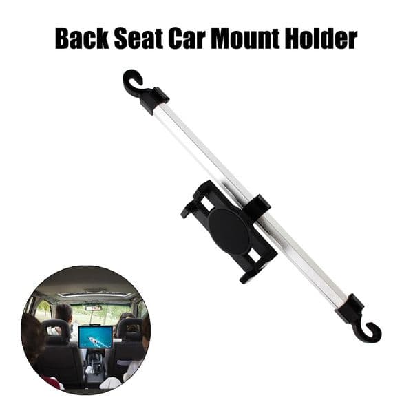 Moverable Tablet Car Stand Clamp 13'' Car Rear Pillow Phone Holder for iPad Pro 12.9 Seat Rear Headrest Mounting Bracket