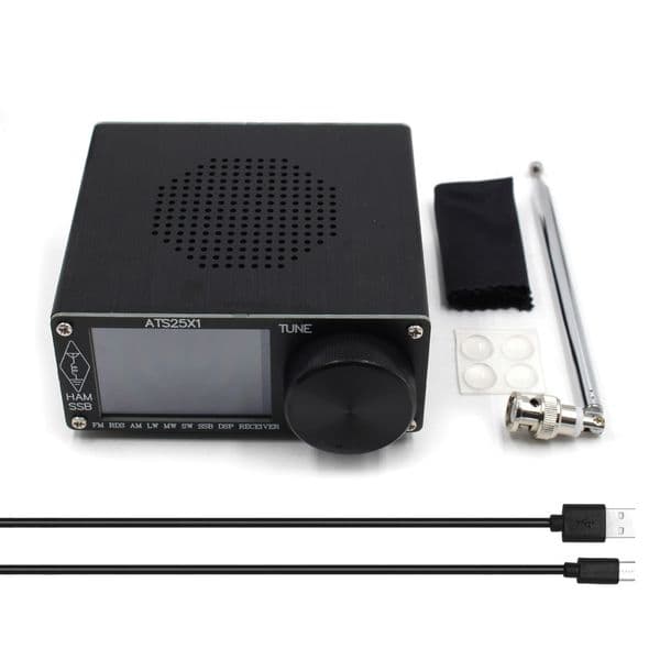 2026 New Ats25x1 Ats-25X1 Si4732 All-Band Radio Receiver outdoor FM LWMW SW SSB +2.4 Inch Touch LCD +Whip Antenna +Battery + Speaker Free Shipping