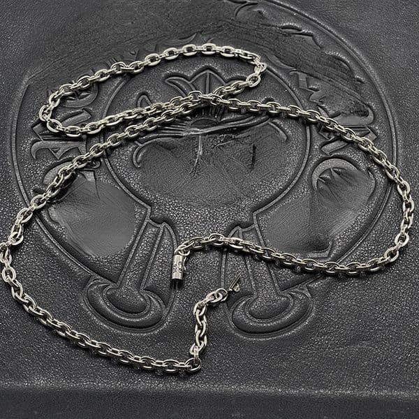 Trend Pendant Necklaces Single Retro Hip Hop Thick Letter Cross Fine Pearl Bead Chain