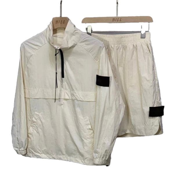 men's summer suit Topstoney Designer Women's tracksuit Sports suit Sun protection set Fashion Casual Long sleeve shorts M-2XL