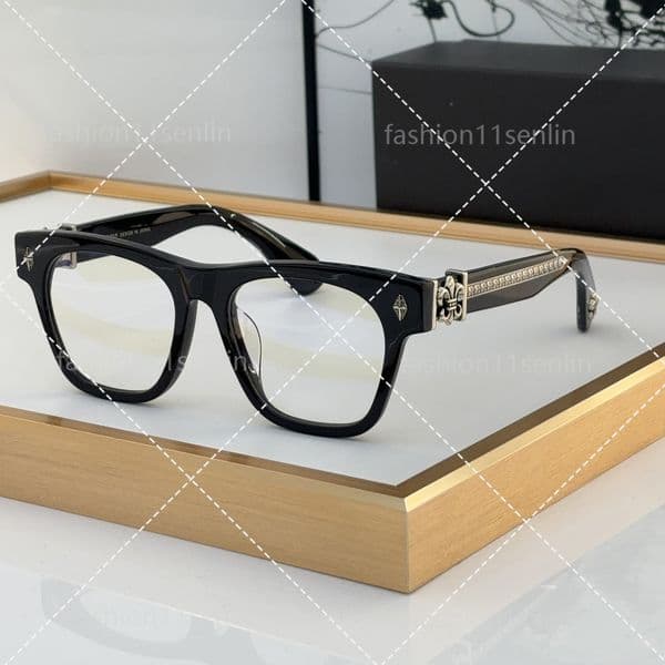 GRIM Retro cross Designer Sunglasses of Women Glasses Frame Eye Lens for Men Women Retro Flat Mirror Paired Myopia High Quality Eyeglass with box 10A
