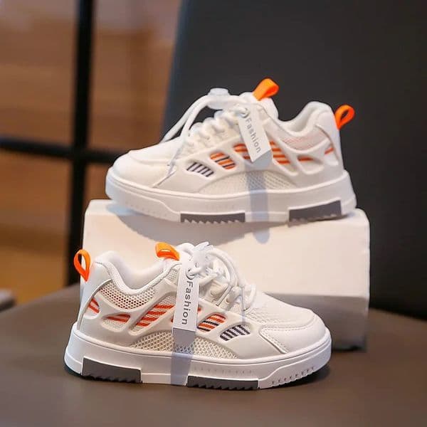 Boys girls breathable childrens autumn anti slip casual school outdoor sports basketball shoes
