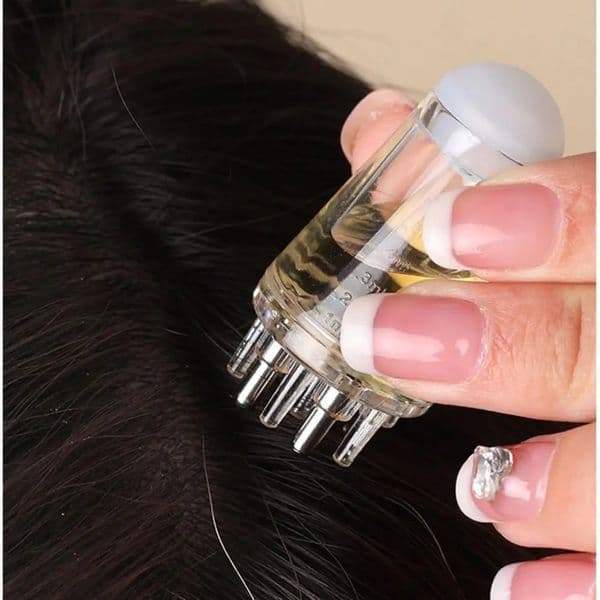 Essential Oil Liquid Guiding Scalp Treatment Medicine Comb Hair Head Massager Scalp Applicator Liquid Guiding Comb 240626