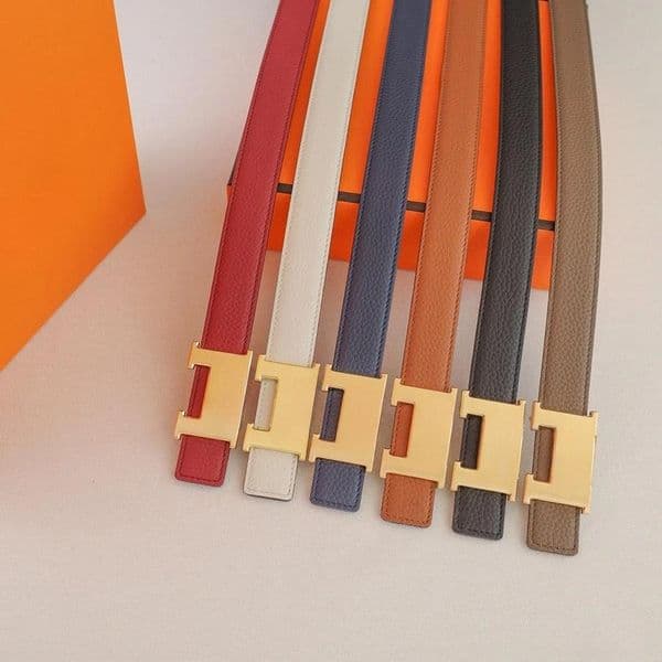 Mens Designer Gold button Belt Width 2.4cm 6 colors belt Style Classic Ladies Waistband High Quality 95-125cm Length