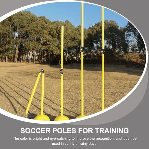 2026 Around The Pole Soccer Training Equipment Football Drill Agility Tool Poles Folding Sign Metal Free Shipping