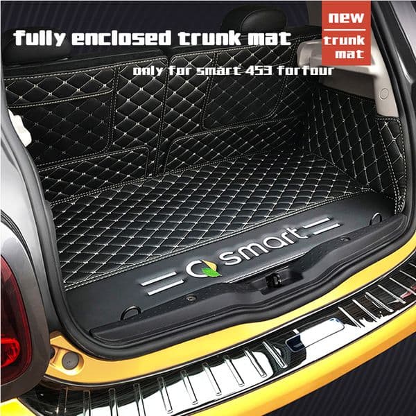 Smart 451 Smart 453 accessory Car leather material Car rear mat trunk for smart 451 smart 453 fortwo 2009-2020