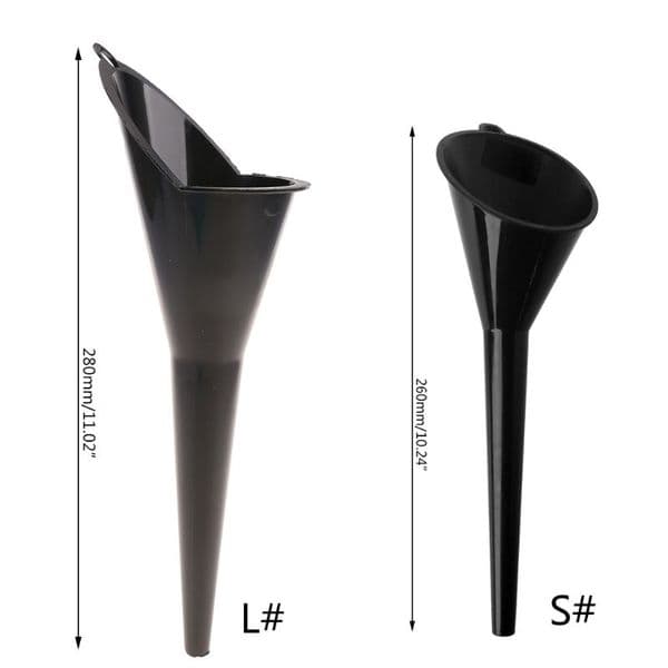 Motorcycle Car Long Mouth Funnel Plastic Refueling Oil Liquid Spout Filling Tool N0HF
