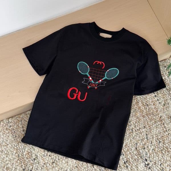 2024 New Simple Letters Desiner T Shirt Tops For Women Men Cotton Loose Hip Hop Badminton Print White Black Summer Sprin Fashion Sport 32ce