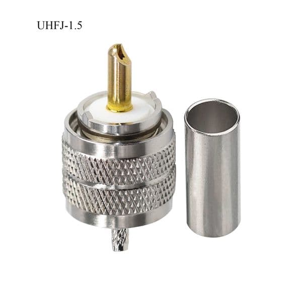 1PCS UHF Connector PL259 Male Plug Crimp Coax Adapter SO239 PL-259 RF Coaxial Connector for RG316 RG58 L-MR240 5D-FB L-MR400
