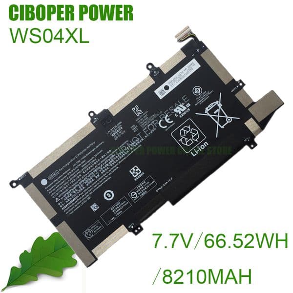 CP Genuine Laptop Battery HSTNN-DB9Z WS04XL 7.7V/66.52WH/8210MAH L97352-2C1 For Spectre 14T-EA000 X360 14-EA0007NA 14-EA0002NI