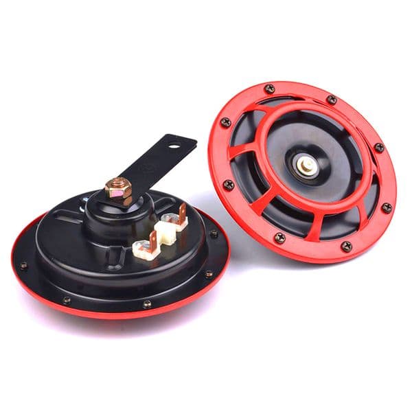 2Pcs/Set 12V Car Auto Super Loud Blast Tone Electric Grille Mount Compact Horn Trumpet Speakers Sounds sound Signal For a Car