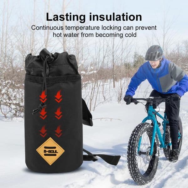 Bicycle Handlebar Bag Cycling Water Bottle Carrier Pouch MTB Bike Kettle Bag Riding Handlebar Bag Bicycle Equipment Car Bag
