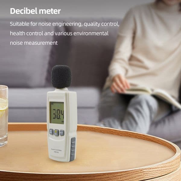 GM1352 Digital Sound Level Meter Noise Tester 30-130dB in Decibel LCD Screen With Backlight Noise Audio Detector Auto Microphone