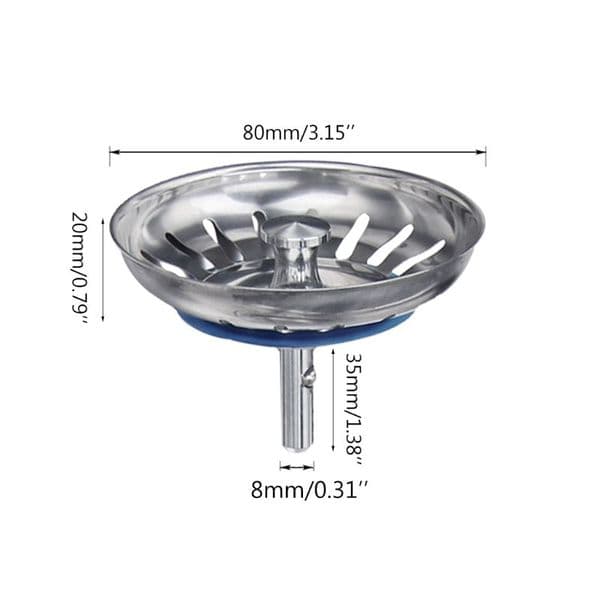 Anti-clogging Kitchen Sink Drain Mesh Bathroom Fine Mesh Hair Catcher Filter