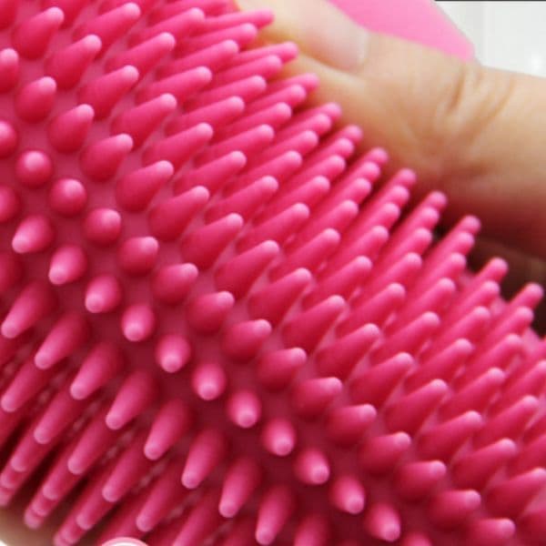 Rubber Dog Bath Massage Brush Fur Grooming Comb Pet Cleaning with Adjustable Belt Antislip Silicone Washing Glove Hair Tools