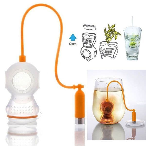 Diver Tea Maker 9 Color Choice Silicone Submariner Tea Leakage Tea Set Diver Tea Strainer