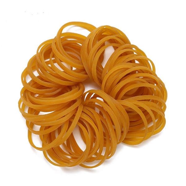 100/200Pcs 38*3mm Yellow Rubber Band High Elasticity Rubber Bands Stretchable Sturdy Bundled Accessories