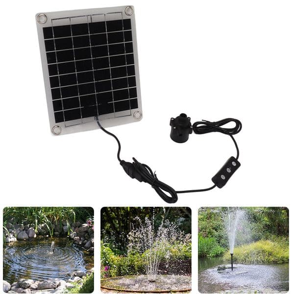 12V 10W Solar Water Pump Watering System Mini Water Sprinkler Sprayer with Adjustment Switch Solar Panel Pump Kits for Fish Tank