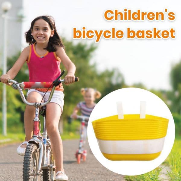 Bicycle Basket Bright Color Sturdy Bicycle Scooter Front Handlebar Storage Basket Burr Free Bike Basket Bike Accessories