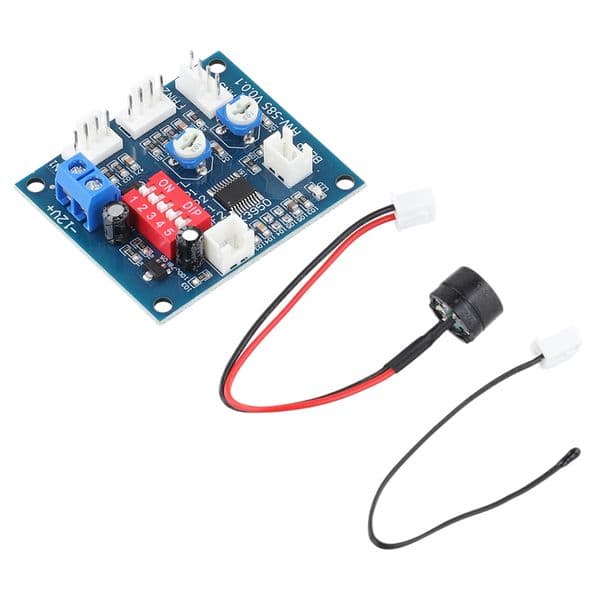 4-Wire Fan Temperature Control Speed Controller DC 12V High-Temp Alarm Fan Speed Controller Module PWM PC CPU 50K