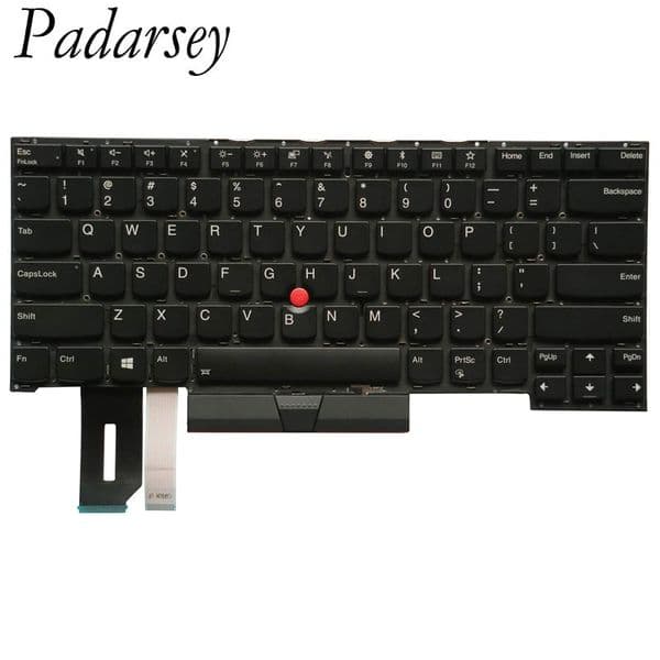 Padarsey Replacement US Keyboard for Lenovo ThinkPad T490S T495S T14S P1 X1 Extreme Gen1 Gen2 Laptop No Frame
