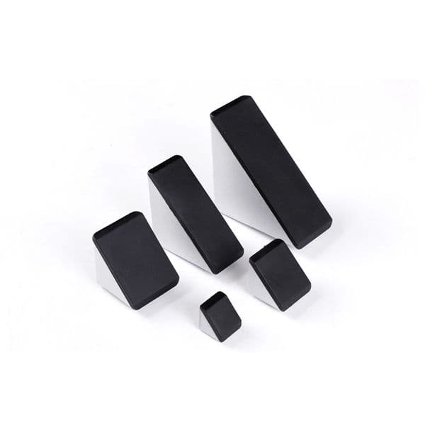 10pcs 2020 3030 4040 3060 4080 Corner Bracket Fitting Black Angle Aluminum Connector with Cap For Industrial Aluminum Profile