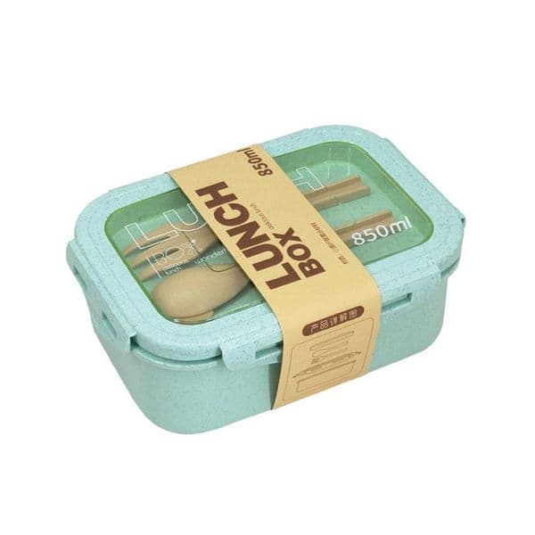 Wheat Straw Lunch Box Healthy BPA Free Bento Boxes Microwave Dinnerware Food Storage Container Soup Cup Lunch Box for Kids