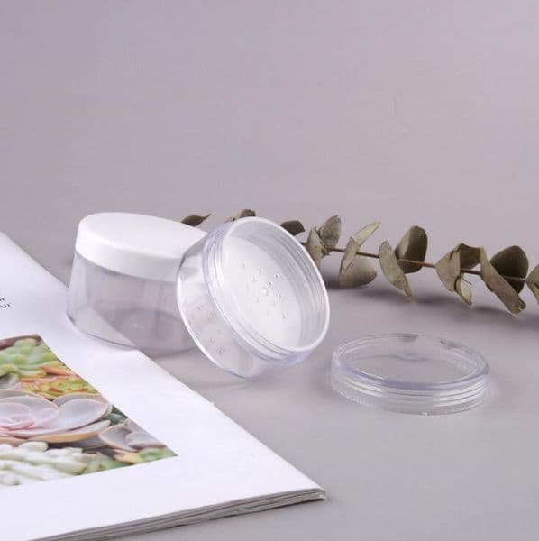 empty loose powder container Plastic Mini Cosmetic Manicure Empty Cream Bottle Nail Art Rhinestone Gems Powder Container
