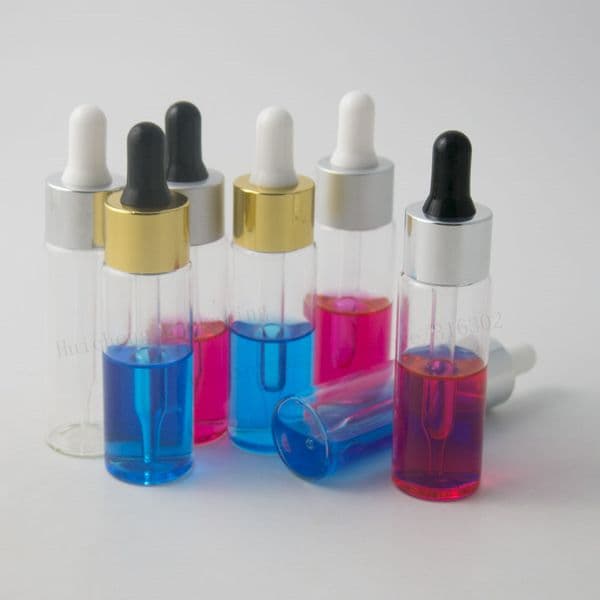 30ml Travel Transparent Glass Dropper Bottle Jars Vials With Pipette For Cosmetic Perfume Bottles 1oz Glass Pipette Bottles