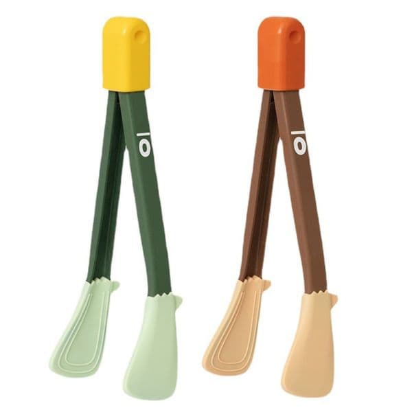 Multifunctional BBQ Grilling Tong Silicone Anti-scalding Food Clip Kitchen Tong Non-slip Cooking Clip BBQ Kitchen Accessories