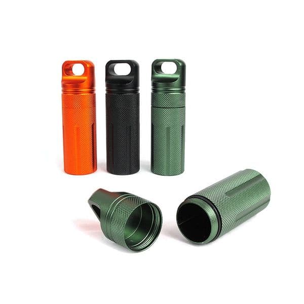 Aluminum Medicine Box Waterproof Seal Bottle Capsule/Pill Airtight Outdoor Capsule