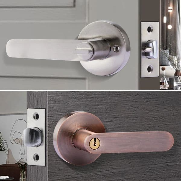 2026 New New Silent Room Round Interior Door Core/Latch With Key Aluminum Alloy Handle Lock Free Shipping Free Shipping