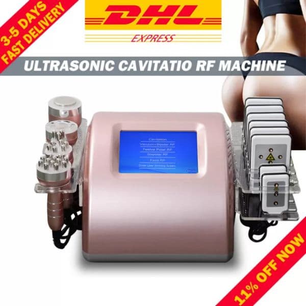 Professional Radio Frequency Shaping Rf Skin Tightening Machine Ultrasound Fat Cavitation Body Contouring Lipo Laser System Vacuum Butt147