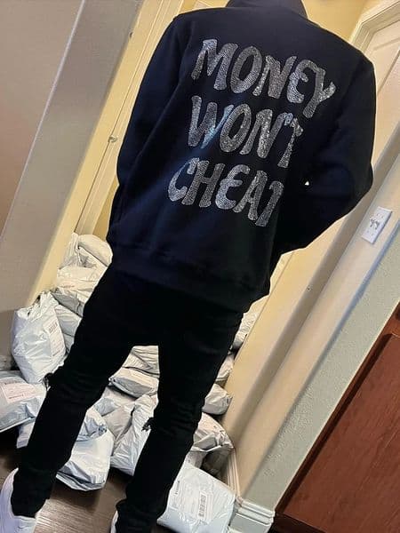 Letter Rhinestones Hoodies Men Harajuku Loose Long Sleeve Zip Up Sweatshirts male Y2k Punk Hooded Jackets Streetwear Clothes 240923