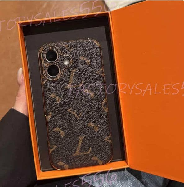 Designers Leather Phone Cases For iPhone 16 Pro Max 15 Plus 14 13 12 mini 11 XR XS Fashion Print Design Classic Back Cover Designer Case Luxury Mobile Shell